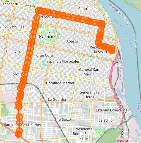 Recorrido del Q Rosario